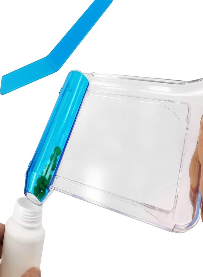 Medarchitect Right Hand Pill Counting Tray with Spatula (Clear - L Shape) - Image 3